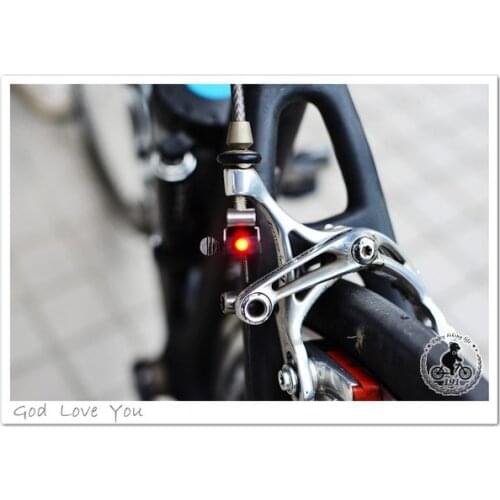 2016 Promotion Bike Accessories free Shipping Waterproof Led Tai Wan Ilumenox Bicycle V Brake Light Road Bike Lights with Cr1025