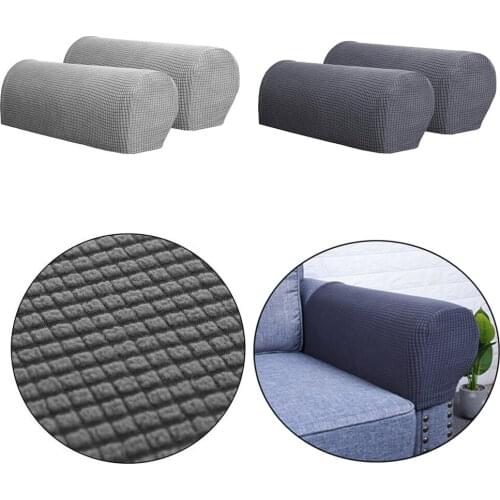 4 Pieces Stretch Sofa Armrest Covers Anti-Slip Couch Armrest Protector