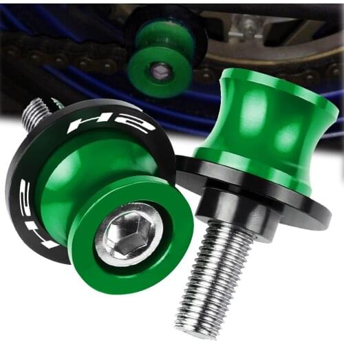 8mm 10mm Motorcycle Swingarm Spool Slider Stand Screws CNC Aluminum Accessories For Kawasaki H2 2015-2016 Stand Screws Cover