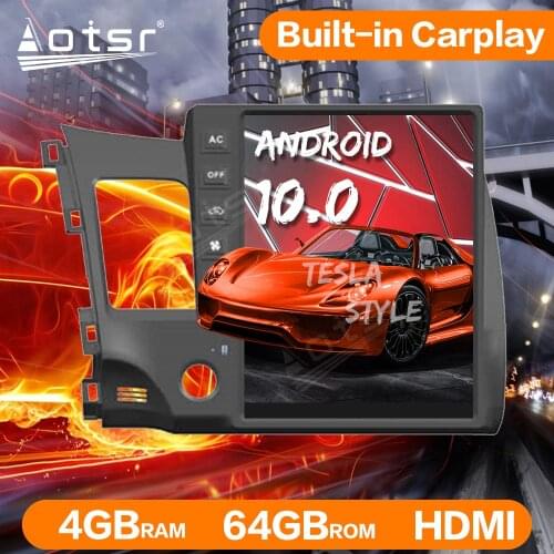 Tesla Big Screen Android Car Radio GPS Navigation For Honda Civic 2008 - 2011 Multimedia DVD Video Player Auto Stereo Head Unit