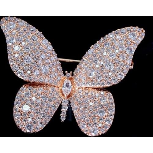 Red Trees Brand High Quality Insect Pins and Brooches Jewelry Fashion Brooch Butterfly New Year Gifts For Women Drop Shipping