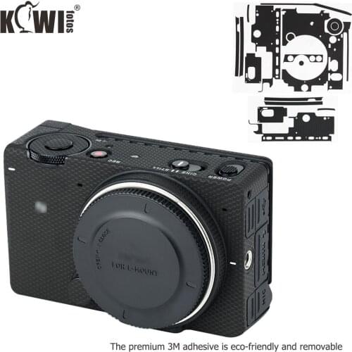 KIWIFOTOS Anti-Scratch Protective Camera Body Cover Case For For Sigma FP 3M Sticker Portable Bag Accessories Matrix Black