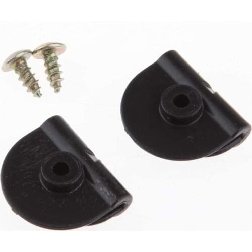 Black Side Battery Cover Clips Mount Clamp L And R Fits For Sportster Xl883 Xl1200 48 72 2004-2018