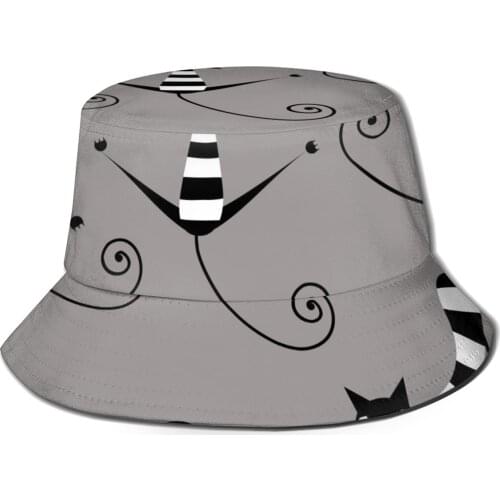 CINESSD Bucket Hat Unisex Bob Caps Hip Hop Gorros Cool Cats Crazy Cats Summer Panama Cap Beach Sun Fishing Hat