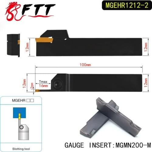 MGEHR1212-2 Extermal Parting and Grooving Turning Tool Holder For MGMN200 Insert Right Hand Bars MGMN 200
