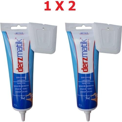 Derzmatik Speak Tipped Ready, Ceramic Joint Filler White 380 gr 2 Pieces