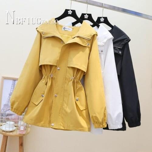 Long Style Hooded Women Coat 2020 Autumn Winter New Korean Loose Fashion Female Jacket