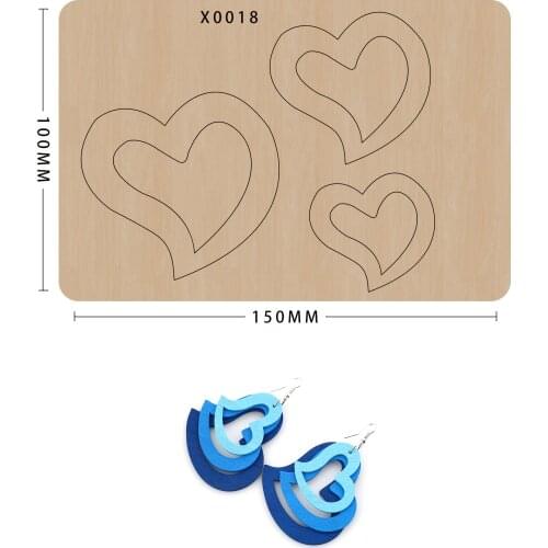Stamping Handmade Cut Mold Mold For Earrings Love Heart Shaped Special-Shaped Cutting Knife Mold Suitable For Big Shot Machines