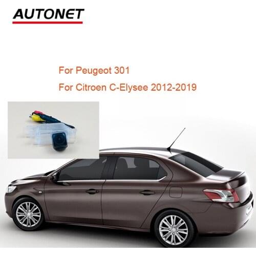 HD 1280*720 Rear View Camera For Peugeot 301 For Citroen C-Elysee 2012-2019 license plate camera/CCD Fisheye car camera