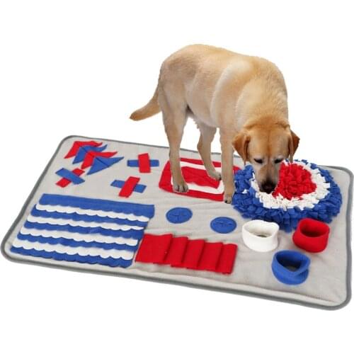 Dog Snuffle Mat Puzzle Toys Increase IQ Slow Dispensing Feeder Pet Cat Puppy Training Games FeedingFeeding Food Intelligence Toy