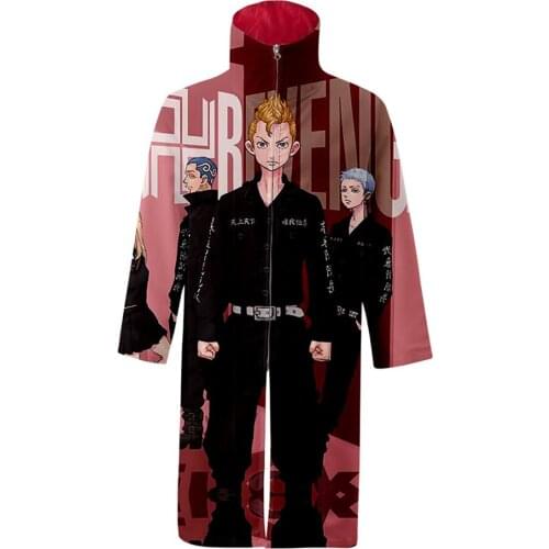 Anime Tokyo Revengers Japanese Kimono Haori Yukata Cosplay Cloak Women/Men Fashion Long Sleeve Streetwear Zipper Jackets Clothes