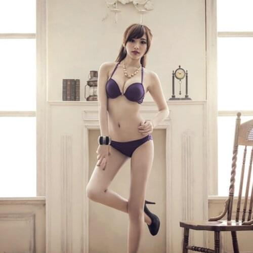 Elovegirl Bra +Panties Set Women With Front Buckle Shoulder Strap Push Up Bras For Women Underwear Sexy Bra Set Wholesale