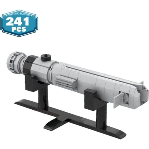 MOC Star Weapon Laser Lightsaber Set Movie Figures General Robot Ahsokeing Model Combat Building Blocks Kids Toys Xmas Gift