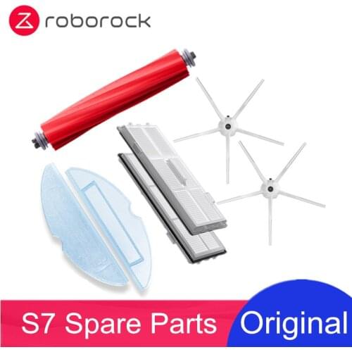 Original Roborock S7 Accessory of Washable Filter Main Brush Mop Cloth Side Brush Dust Bag Bracket Robot Vacuum Cleaner Parts
