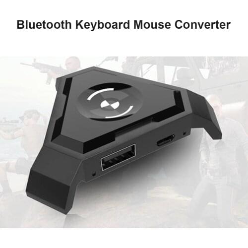 Portable Gaming Keyboard Mouse Converter Bluetooth-compatible Keyboard Mouse Converter for iPhone Android PUBG Mobile Knives Out