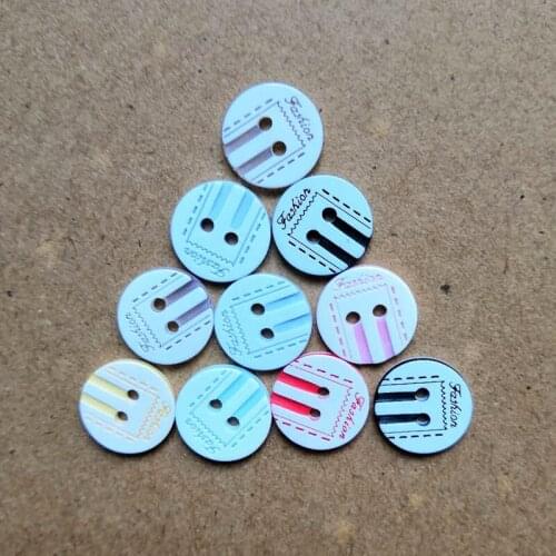 Resin Sewing Buttons Scrapbooking Round Two Holes 12mm Dia. 50 PCs Shirt Button Costura Botones decorate bottoni botoes