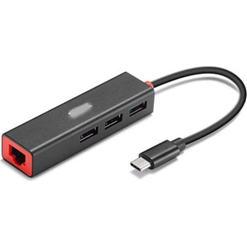 Type-c Network Cable Converter For Laptop Docking Station Network Interface Splitter Adapter 100 Trillion Ethernet Port