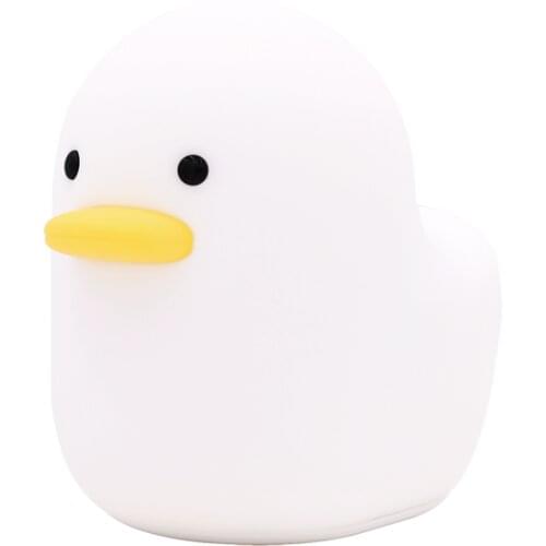 LED Ducky Sleeping Light Silicone Night Light Light Sensation Aid Sleeping Home and Home Bedroom Night Light