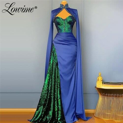Customized Dubai Elegant Evening Dresses Arabic Robes De Soiree Dresses Woman Party Night 2020 Red Carpet Party Dresses Aibye
