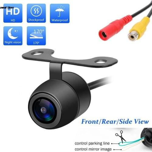 170 Degree CMOS Car Rear Front Side View Reverse Backup Parking Camera Waterproof