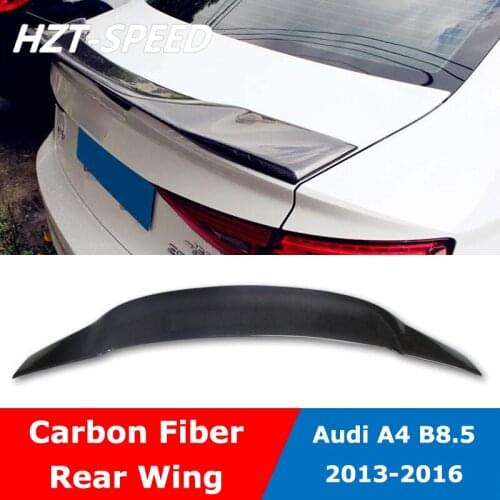 A4 B8.5 R Style Carbon Fiber Rear Tail Trunk Spoiler Wing For Audi A4 B8.5 2013-2016