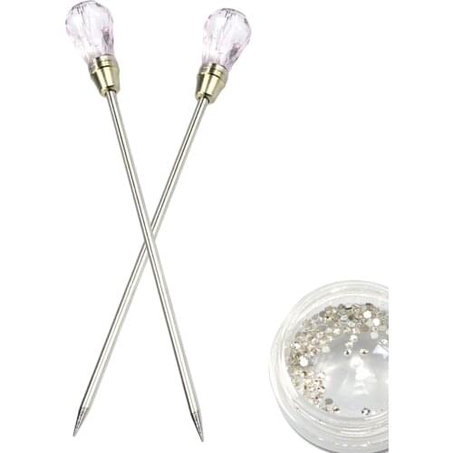 1PCS Nail Art Stirring Rods Needle Dotting Tools Picked Up Rhinestones/Stir Gel Powder Manicure Nail Supplies TR320#3