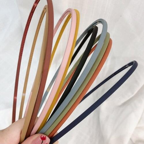 1PC For Women Girls Korea Headbands Fashion Jewllery Scrub Hair Bands Vintage Acrylic Thin Hairbands Hair Accessories