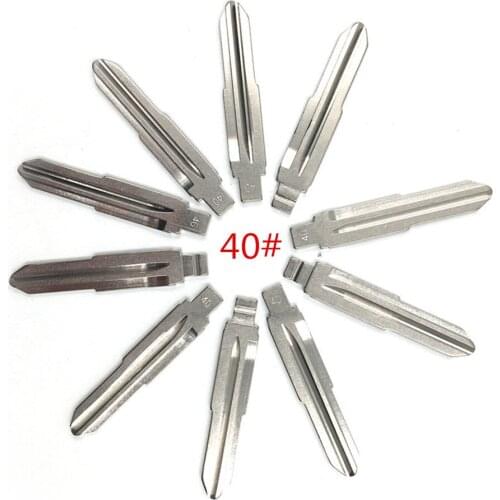 10pcs/lot Type 40# Metal Blank Uncut Flip KEYDIY/VVDI/JMD Remote Key Blade