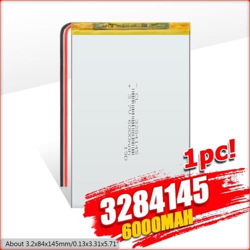 3284145 3.7V 6000mAH 3085145 Polymer lithium ion / Li-ion battery for tablet pc,GPS,cell phone;POWER BANK,MP4,SPEAKER