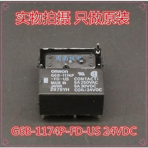 5Pcs/Lot Relay G6B-1174P-Fd-Us-24Vdc 24V 4Pin 5A Dc24 New And Original