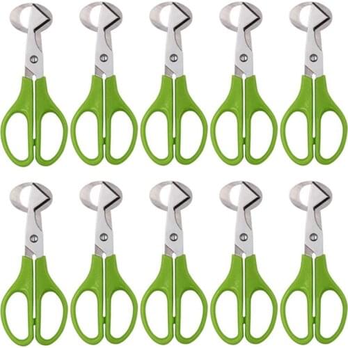 Promotion! 10PCS Stainless Steel Quail Egg Cutter Scissors Pigeon Bird Quail Egg Cutter Opener Cracker Kitchen Clipper Tool