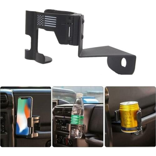 Car Multi-Function Drink Cup Phone Holder Organizer for Jeep Wrangler TJ 1997-2006
