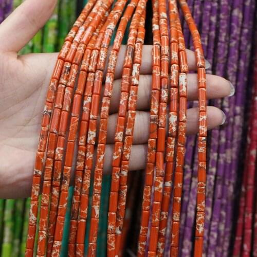 Natural Stone Beads Scattered bead Column shape agates crystal string Beaded for Jewelry Making DIY Necklace Bracelet Accessorie