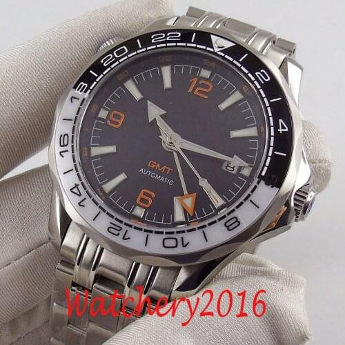 BLIGER Design Brand Luxury Men Watches Automatic Sterile Dial Watch Stainless Steel Sapphire Business Mechanical Wristwatch