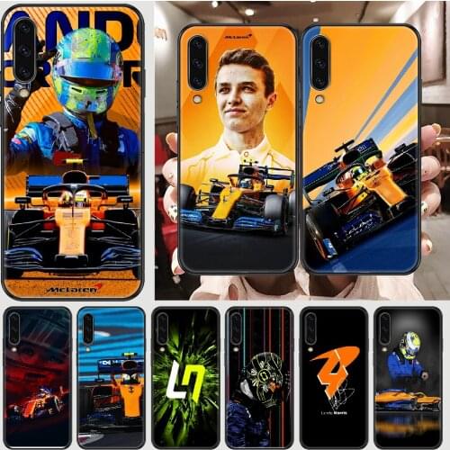 F1 racing Lando Norris Phone case For Samsung Galaxy A 3 5 7 8 10 20 21 30 40 50 51 70 71 E S 2016 2018 4G black tpu cover