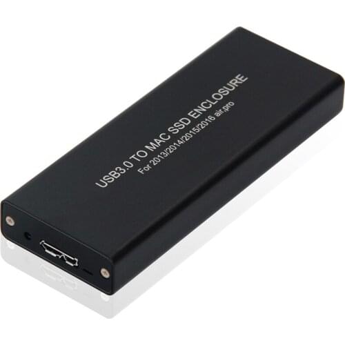 For Apple Macbook Air Pro Retina 2013 2014 2015 /2016 Hard Disk Box Usb3.0 USB to Mac SSD Case Enclosure A1466 A1465 A1398 A1502