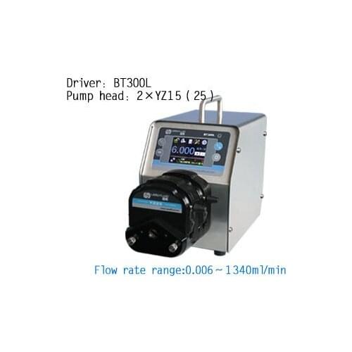 BT300L 2X YZ15 Intelligent peristaltic pump Water Liquid Industry Laboratory Flow Control Pump 0.006-990ml/min