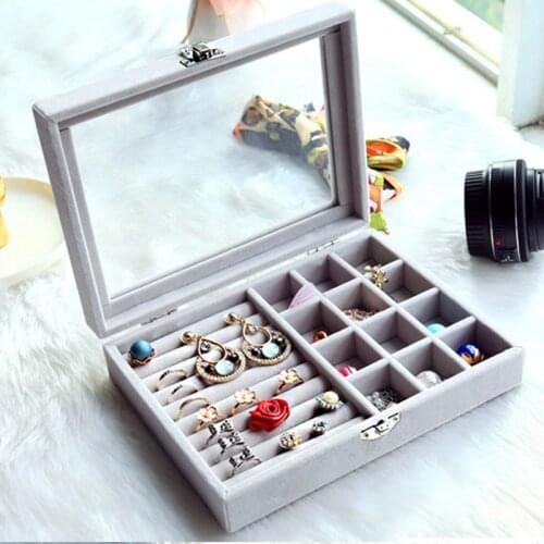 Hot Sale Multipurpose Jewellry Box Rings Earrings Necklace Makeup Holder Case Choker Organizer Women Jewellery Storage Packaging
