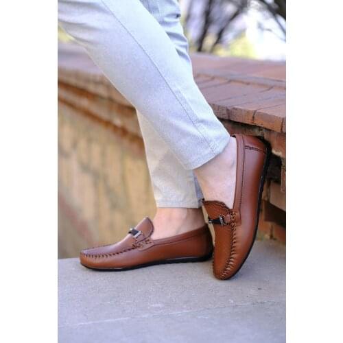 Hty Hook Buckle Print Detailed Mens Loafer