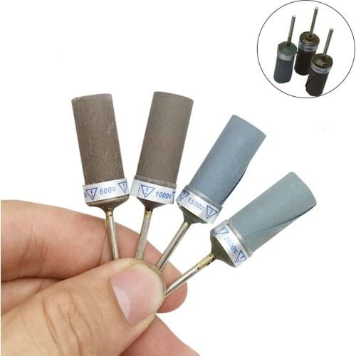 20PCS Sandpaper Rotary Rod 2.35MM Shank Electric Polishing Grinding Head Jewelry Tools