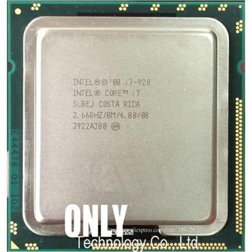 Intel Core i7 920 i7-920 Processor (8M Cache, 2.66 GHz, 4.80 GT/s Intel QPI) SLBEJ DO LGA1366 Desktop CPU