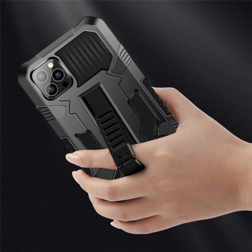 Shockproof Case For iPhone 11 Pro Max 12 Mini 8 7 6 6S Plus SE 2020 X XS XR Full Heavy Duty Hybrid Armor Kickstand Cover Case