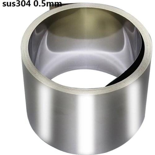 0.5mm thickness 5 meter SUS304 Stainless Steel Band Stainless Steel Strap Stainless Steel - Spring Sheet 304 slice ss340 roll