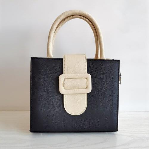 Retro Fashion Tote Bag Square Crossbody Bag 2020 New Quality Leather Womens Designer Handbag Hit Colour Shoulder Messenger Bag