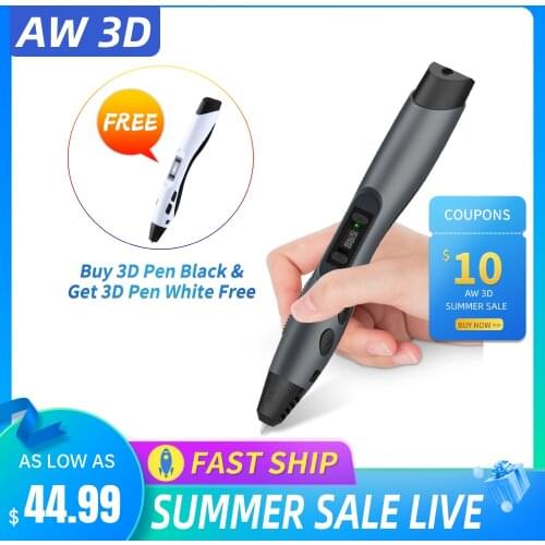 Live Exclusive SL300 3D Pen Support ABS PLA Printing Filamant 1.75mm Refills USB Cable Creative Best Birthday Gift for Kids