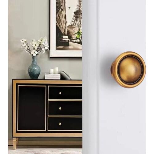 Wardrobe Cabinet Single Hole Handle Retro Metal Antique Brass Kitchen Drawer Cabinet Door Handle Furniture Knob