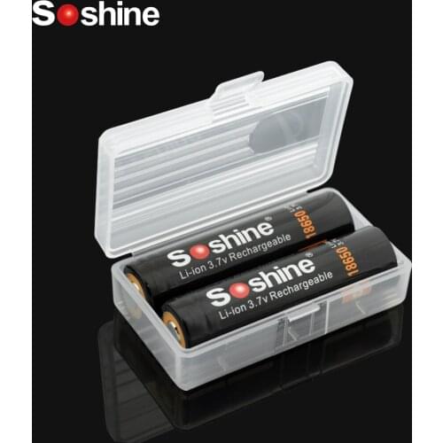 Soshine 8 Kinds Container Bag Case Hard Elistooop Plastic Case Holder Storage Box Cover for 18650 Battery Box Organizer Box Case