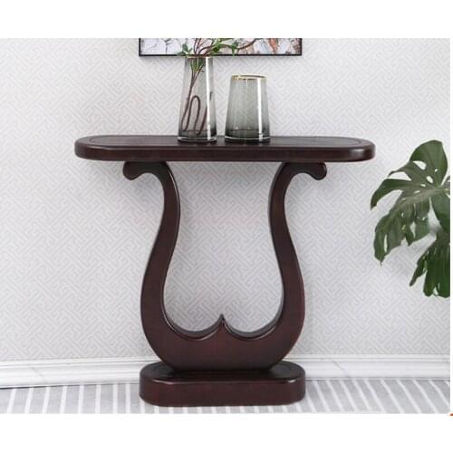 Porch table against the wall ultra thin solid wood decorative cabinet