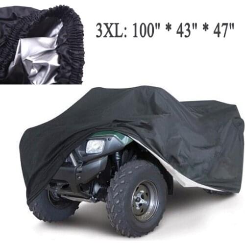 Universal Quad Bike ATV Cover Parts Motorcycle Vehicle Car Covers Dustproof Waterproof Resistant Dustproof Anti-UV Size 3XL