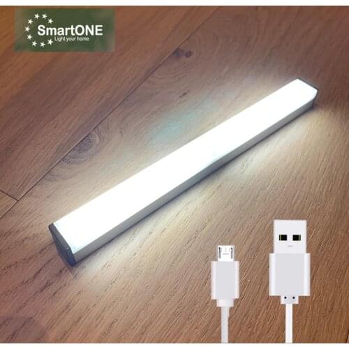 USB Rechargeable Closet Lights PIR Motion Sensor LED Under Cabinet Light Auto on/off for Wardrobe Stair kitchen Wall Night Light